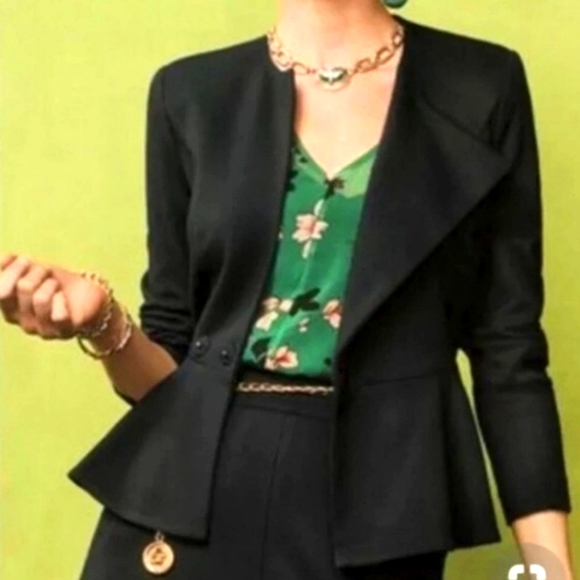 Cabi black peplum agency blazer size 2 nwot new 3549 - Picture 4 of 7